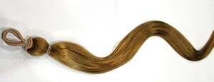 Dark golden blonde ponytail extension 24 in color 27 strawberry blonde hair fall